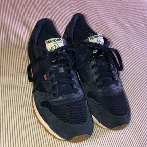 Navy Reebok classic  sneakers size 10